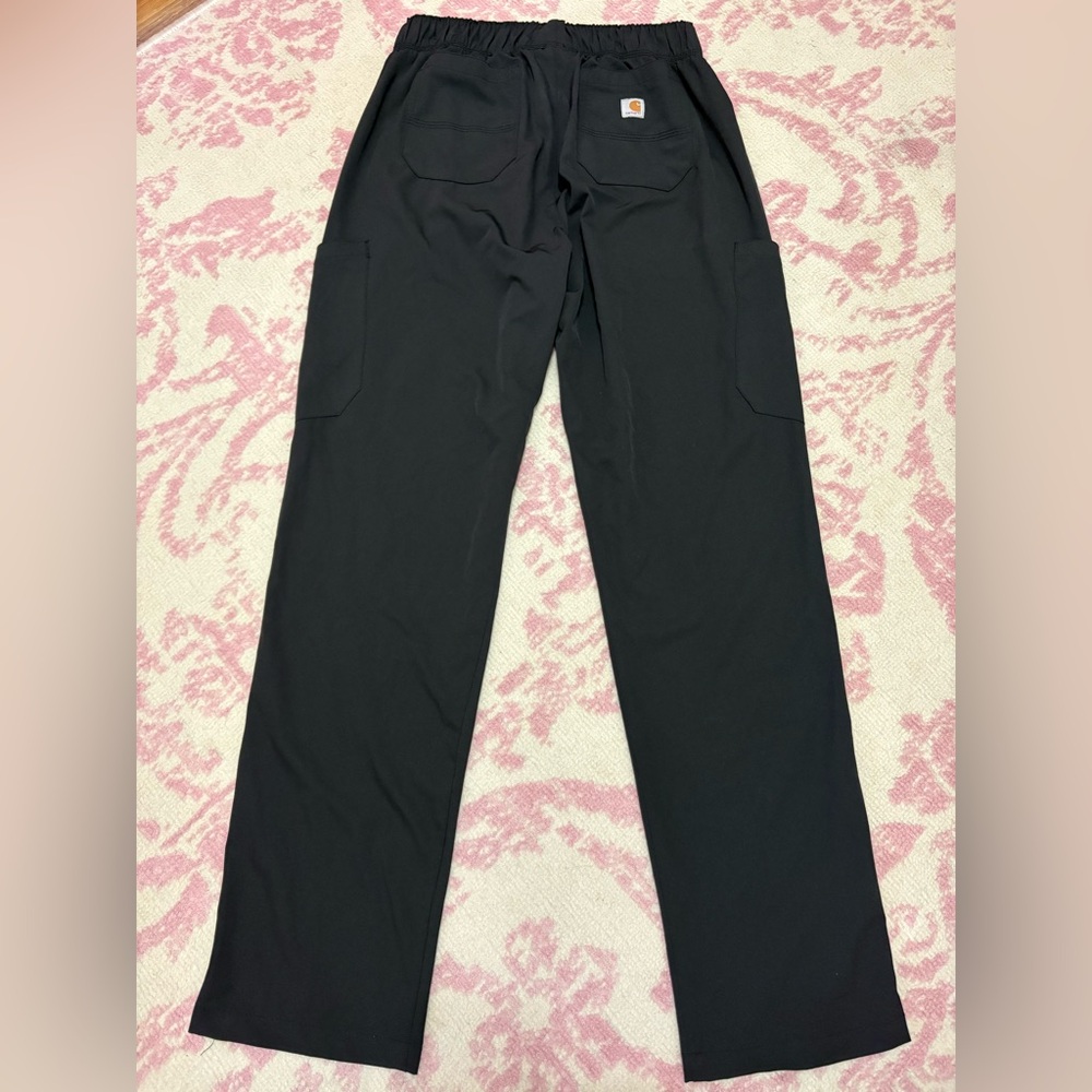 Carhartt Force Black Cargo Scrub Pants Women’s Size S - Picture 7 of 7